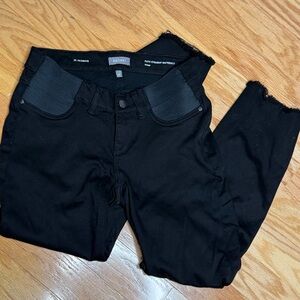 DL1961 Patti Straight Maternity Jeans in Black, size 26